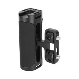 Lyaciomn Universal Side Handle Grip with Dual 1/4 In-20 Screw Mount for Left Right-Hand for Monitoe Camera Cage Handle Grip
