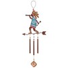 Sunset Vista Designs Kokopelli Arrow Wind Chime, 22"