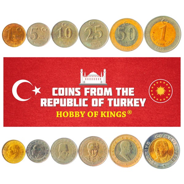 HOBBY OF KINGS 6 Coins from Turkey | Turkish Coin