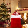 FOIMAS Christmas Santa Sack,43x27 inch Jumbo Velvet Santa Gift Bags