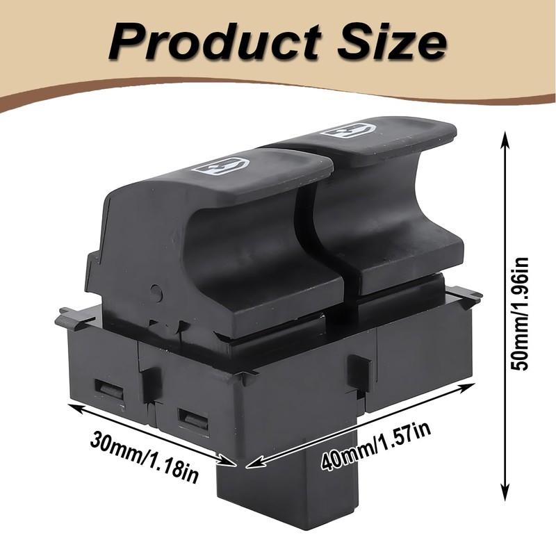 ZAMDOE 5G0959858D Right Electric Window Switch for VW Golf VII