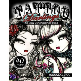 Tattoo Darlings: An Inky Girls Coloring Book