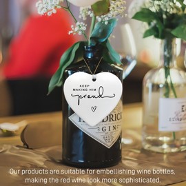 Keep Making Him Proud Memorial Ornament,Hanging Hearts Gifts,Loss of Loved One Bereavement Keepsake,Acrylic Pendants,Sympathy Gift,Congratulations Gifts,Mental Health Gifts,Proud of You Gifts