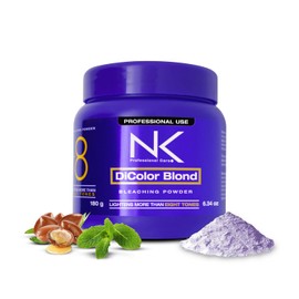 NK Professional Care Rubio Dicolor | Polvos Blanqueadores | Aclarador para Cabello | Aclara +8 Tonos Sin Dañar El Pelo. 180 G