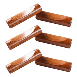 6 Pieces Natural Wooden Chopstick Rest Stands Spoon Rest Dinner Spoon Fork Knife Holder Wooden Chopstick Holder for Dining Table Decoration, Cylindrical