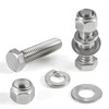 Krysay 288Pcs Hex Bolts and Nuts Assortment Kit,1/4-20,5/16-18,3/8-16 Assorted Bolts