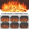 Tangkula Recessed Electric Fireplace, 26 Inch Fireplace with Adjustable Flame