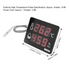 Digital Temperature Humidity Meter with External Probe LED Display Indoor