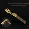 Mini Hair Beard Mustache Comb Brush Combs Metal Travel Folding