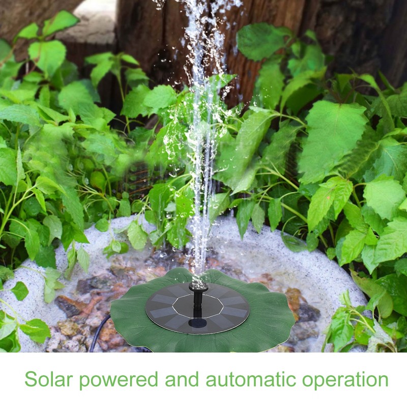 5V 1.6W Solar Water Fountain Pump Floating Landscape Fountain for