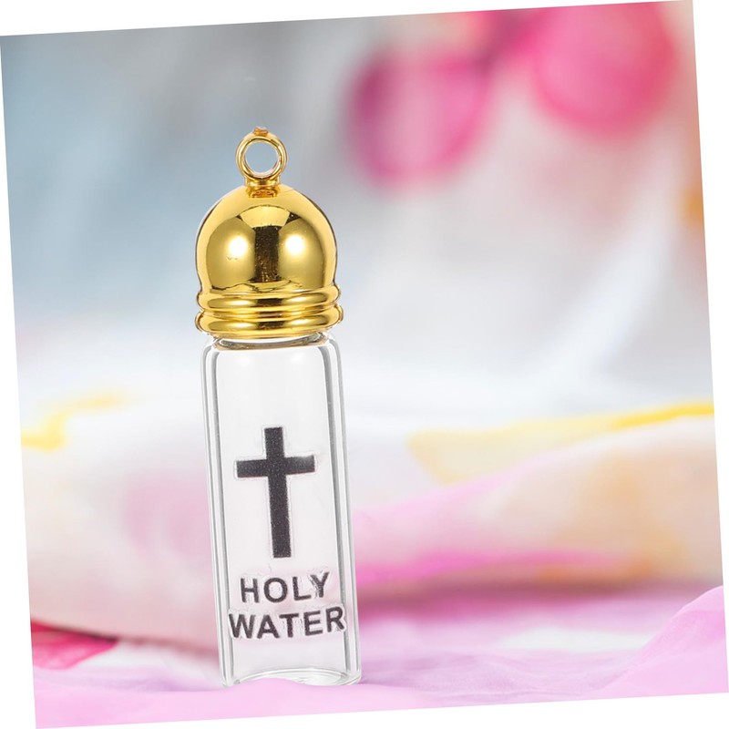 ULTECHNOVO Holy Water Bottle with Cross Design for Baptism for
