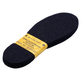 MEK Winter Thermal Felt Wool Insoles| 1 pair (Blue - US Women 4)