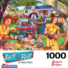 Back to The Past 1000 PC Jigsaw Puzzle - Backyard BBQ