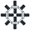 MELOTOUGH Suspender Clip Black Plated Heavy Duty Suspender Clip with