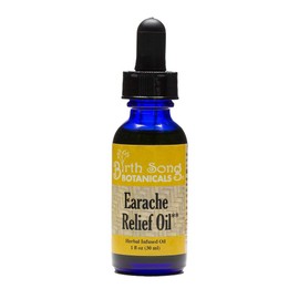 Birth Song Botanicals Earache Relief Tincture, Herbal Ear Supplement, 1oz Bottle