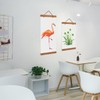 Magnetic Poster Frame Hanger, Natural Teak, Wooden Poster Hanger for