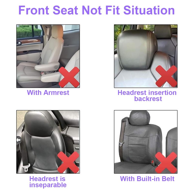 Car Seat Covers, 9PCS Butterfly Print High Back Vehicle Front