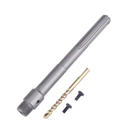 350mm SDS Max Shank Connecting Rod with a Pilot Drill Bit and 2 Screws for Concrete Cement Hole Saw (SDS Max Rod: 350mm)