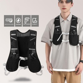 Running Vest, Running Backpacks Lightweight with 2L Water Bladder, Running Hydration Vest Hydration Backpack for Men & Women Trail Running, Cycling, Hiking & Marathons