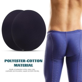 Holibanna Hip Pads for Men 1 Pair Removable Butt Pads Underwear Men Briefs Inserts Hip Padding Pad Fake Ass Pad Reusable Hip Lifter Shaper Dark Blue