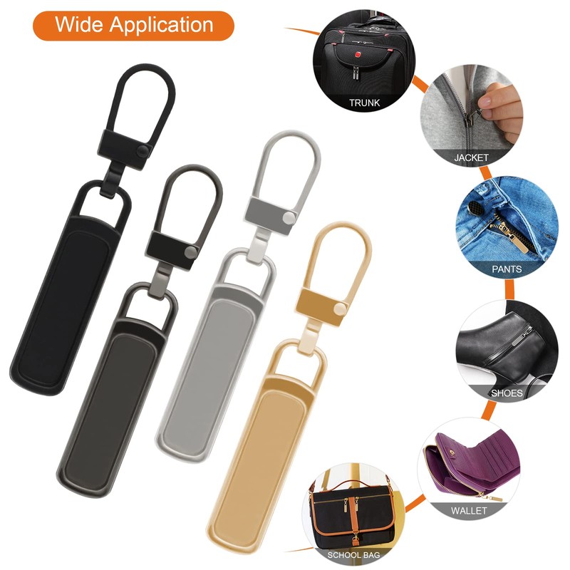 Zipper Pull Replacement for Small Holes, Detachable Tiny Zipper Replacement
