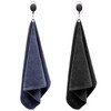 Golf Towel 2-Pack with Retractable Hook 12x12in (30x30cm) - Quick-Dry