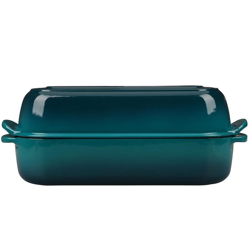 EDGING CASTING Enameled Cast Iron Loaf Pan with Lid, Dutch