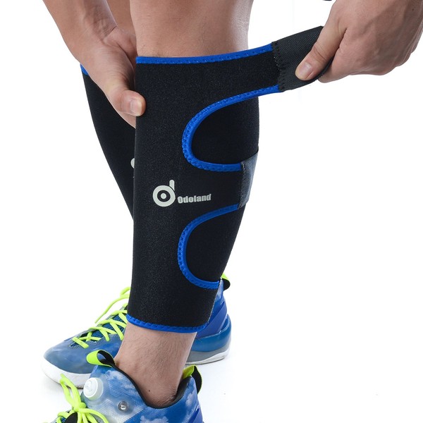 Odoland Calf Compression Sleeve Calf Brace for Calf Pain Relief