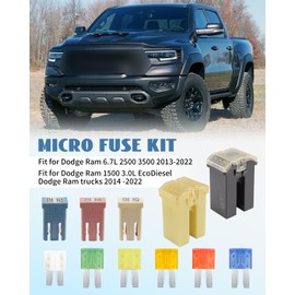 Micro Fuse Fit for Dodge Ram 6.7L 2500 3500 2013-2022, Fit for Dodge Ram 1500 3.0L EcoDiesel Trucks 2014-2022, Replacement 68021185AA 68100746AB 82211FC160