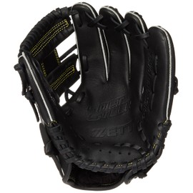 ZETT BJGB74510 Boys Soft Baseball Grab, Soft Steer, All-round, Black (1900), Right Throw