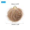 PATIKIL 100pcs Pom Poms Charm, Pompoms Pendants Balls Small Fluffy