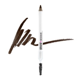 wet n wild, Brow-Sessive Eyebrow Pencil, Double Tip Eyebrow Pencil for Thin and Thick Eyebrows, Natural Formula, Progressive Definition of Colour, Dark Brown
