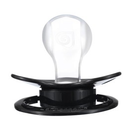 Landofgenie Adult Size Printed Dummy Large Teat Shield Dummy Black