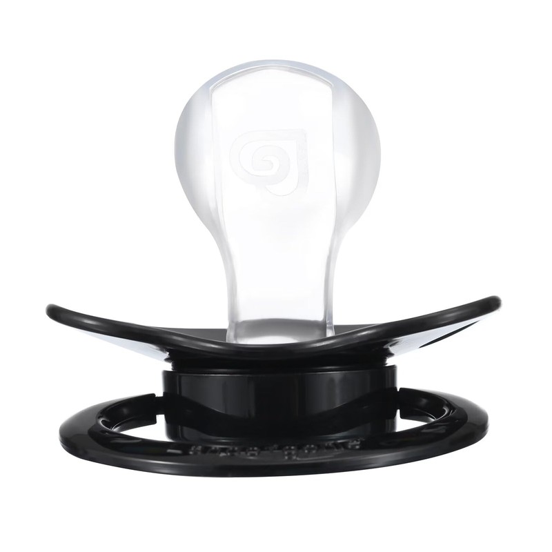 Landofgenie Adult Size Printed Dummy Large Teat Shield Dummy Black