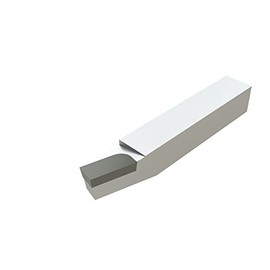 Micro 100 BR-6 Forming Tool - BR Style - Brazed, 1/64" Corner Rad, 1/4" Width, 1/2" Length, 3/8" Square Shank, 2-1/2" OAL, Uncoated