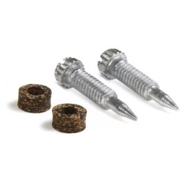 Holley Steel Idle Mixture Screws With Serrated Heads & Cork Gaskets - Twin Pack.