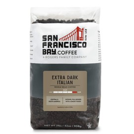 San Francisco Bay Coffee - Dark Roast Whole Bean Coffee - Extra Dark Italian (2 lb bag)