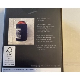 Can Koozie Foam Suction Cup - Shower Game Day Tailgating Sports Funny Gag Gift