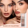Neutral Nude Brown Eyeshadow Palette with 5 Velvety Matte Shades