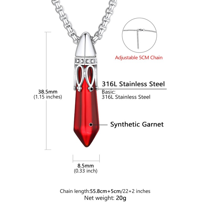 Supcare January Birthstone Necklace for Women Birthstone Gifts Healing Stone