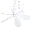 Aswalling Silent 6 Leaves USB Powered Ceiling Canopy Fan Hanging