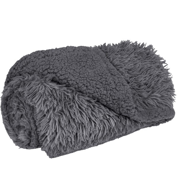 PetAmi Fluffy Waterproof Dog Blanket | Faux Fur Pet Fleece