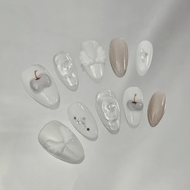 [M;H #] Angel Core Handmade Nail Tips - Required to enter Owen Lake in delivery message / [M;H #] 엔젤코어 수제네일팁 - 배송메세지에 필수로 오왼 호수 입력