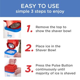 ​​Scoop Delights Snow Cone Maker - Electric, Red, Perfect Party Gift​