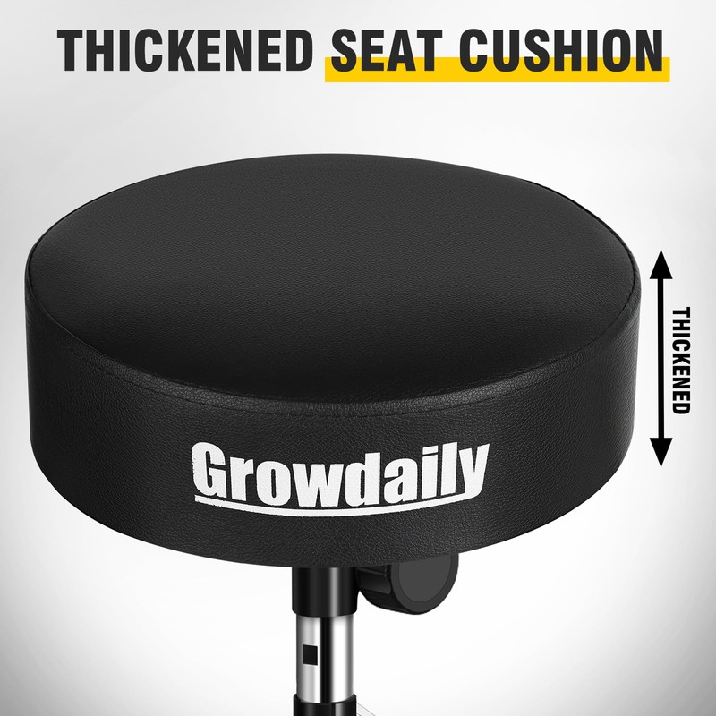 GrowDaily Drum Throne,Adjustable Stool Drum Universal