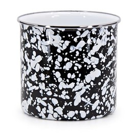 Golden Rabbit Enamelware - Utensil Holder (Black Swirl)