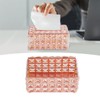 zalati Tissue Storage Case Holder Box with Crystal Style for