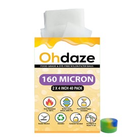 Ohdaze Rosin Filter Micron Press Bags 160 Micron 40 Pack 2x4inch Nylon Filter Press Bags