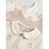 NEXT Embroidered Baby Pyjamas 3 Pack Neutral 0 Months