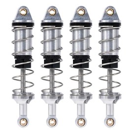 4PCs Aluminum Adjustable Hydraulic Spring Shock Absorbers RC Car Upgrade Modified Parts for SCY 16101 16102 16103 1/16 RC Car Upgrade Parts Accessories